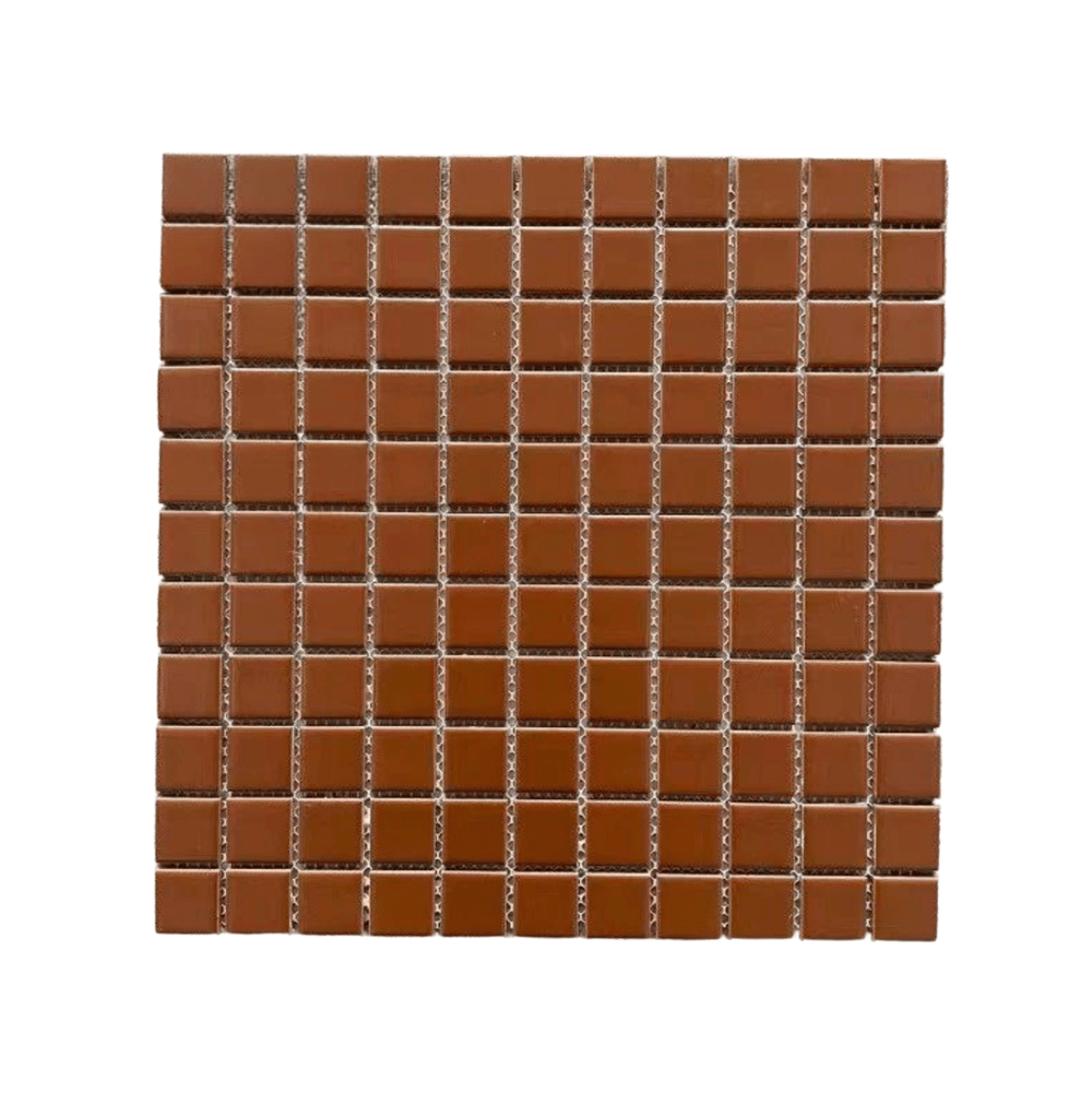 โมเสค TIMELESS TILES รุ่น CLASSIC SQUARE 25 ขนาด 30X30 ซม. สีน้ำตาล ผิวด้าน MATTE BROWN  โมเสคเซรามิกทรงสี่เหลี่ยมจัตุรัส_0